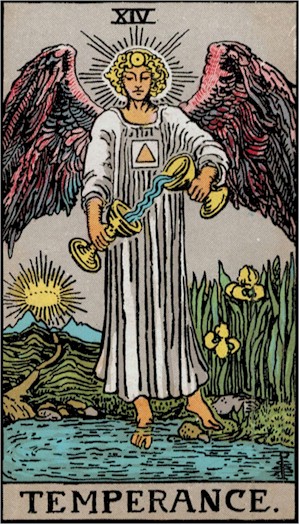 Temperance - Rider-Waite Tarot Deck Meanings